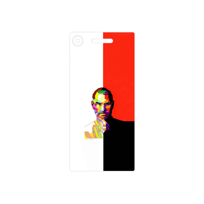 برچسب پوششی ماهوت مدل 1 Collage of Steve Jobs مناسب برای گوشی موبایل سونی Xperia XZ1