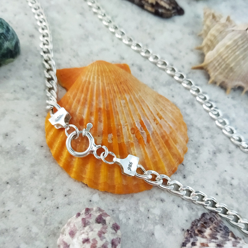 زنجیر نقره مردانه سلین کالا مدل T70