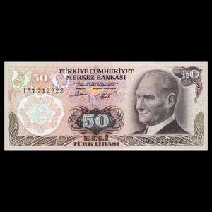 اسکناس تزئینی طرح کشور ترکیه مدل 50 لیر UNC