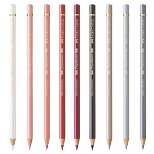 مداد رنگی 9 رنگ فابر کاستل مدل پلی کروم طیف پوست
