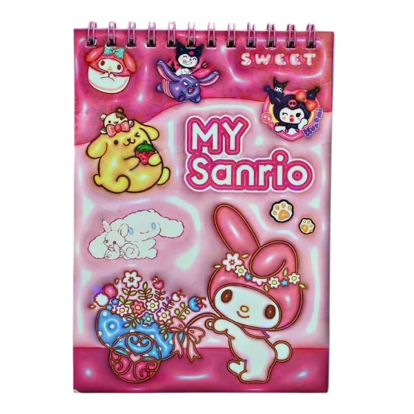 برچسب مدل دفترچه ای طرح ملودی مجموعه 16 عددی