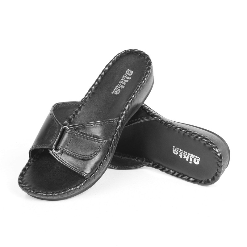 دمپایی زنانه نیکتا مدل M-233 رنگ مشکی