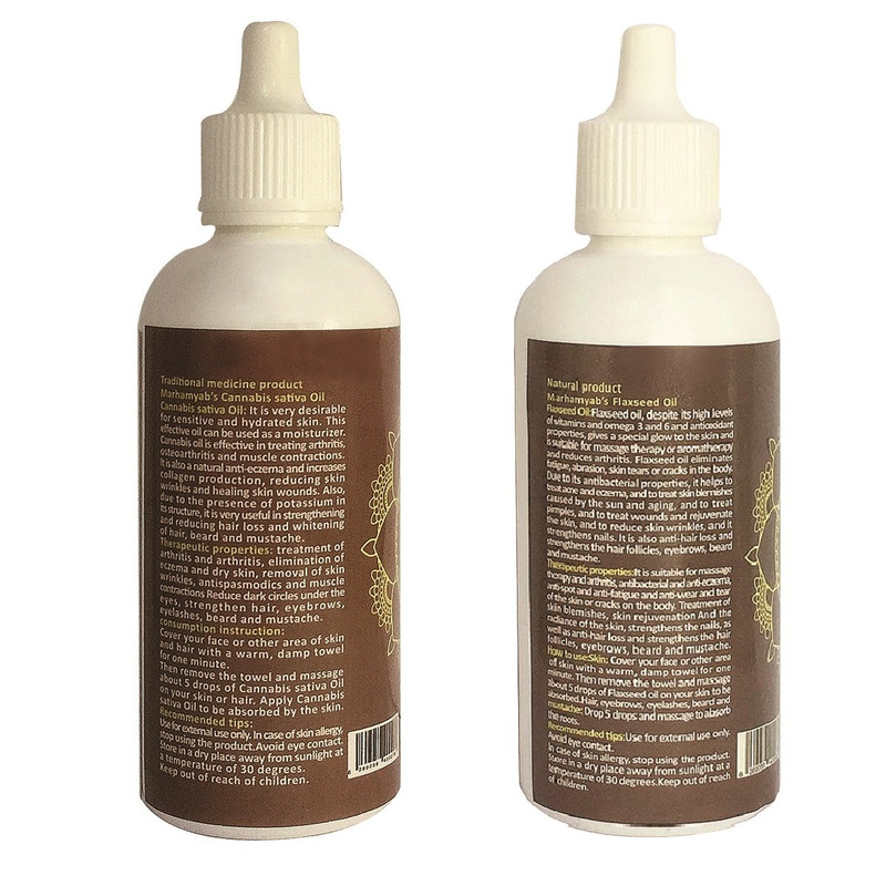 روغن تقویت کننده مو ، مژه و ابرو مرهم یاب مدل دانه کتان و شاهدانه حجم 80 میلی لیتر مجموعه 2 عددی روغن تقویت کننده مو ، مژه و ابرو مرهم یاب مدل دانه کتان و شاهدانه حجم 80 میلی لیتر مجموعه 2 عددی