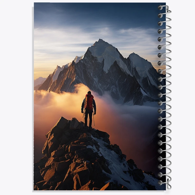 دفتر مشق 100 برگ خندالو طرح کوهنورد کد F464