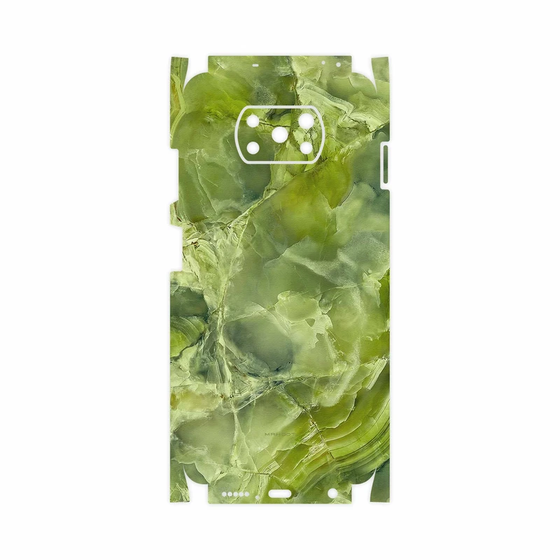 برچسب پوششی ماهوت مدل Green Crystal Marble-FullSkin مناسب برای گوشی موبایل شیائومی Poco X3 NFC