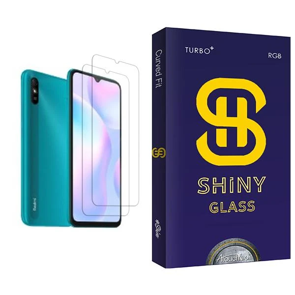 محافظ صفحه نمایش آتوچبو مدل Shiny Glass MIX002 مناسب برای گوشی موبایل شیائومی Redmi 9A بسته دو عددی