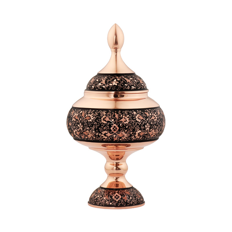 شکلات خوری مسی مدل الماس تراش کد 25