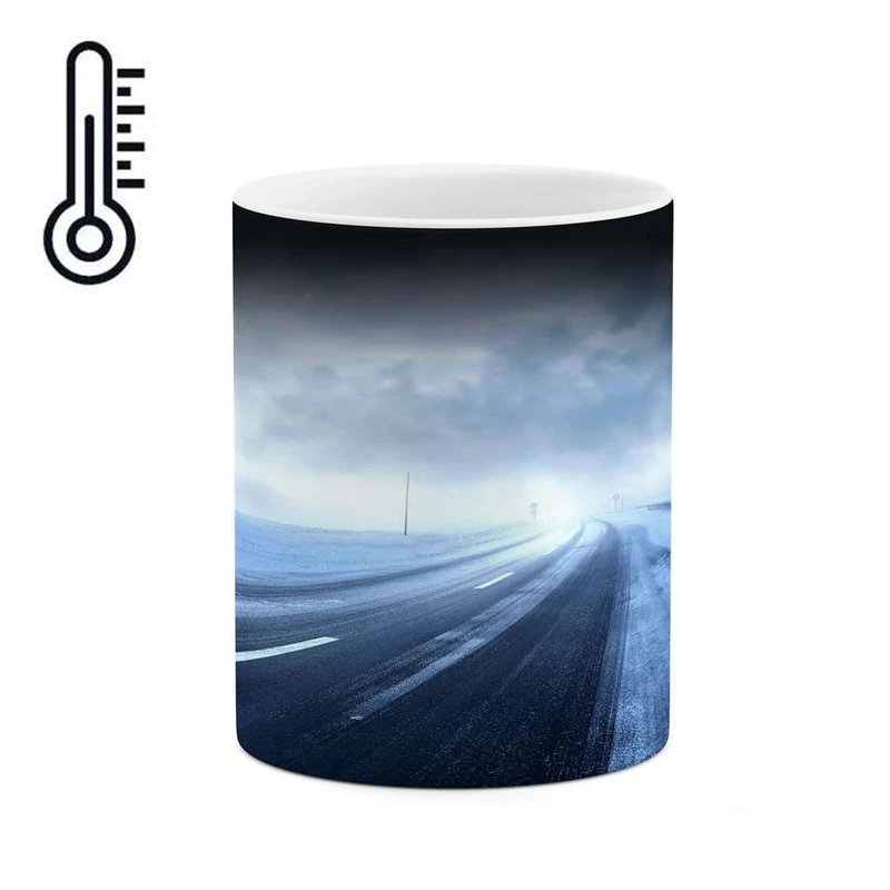 ماگ حرارتی کاکتی مدل منظره برفی کد mgh15075