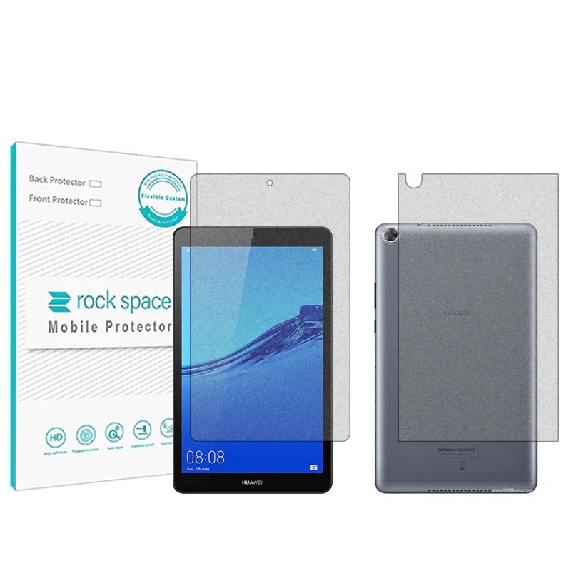 محافظ صفحه نمایش مات راک اسپیس مدل HyMTT مناسب برای تبلت هوآوی M5 Lite 8 به همراه محافظ پشت گوشی