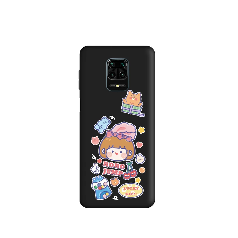 کاور طرح دختر و خرس کد t2320 مناسب برای گوشی موبایل شیائومی Redmi Note 9pro / Redmi Note 9s 