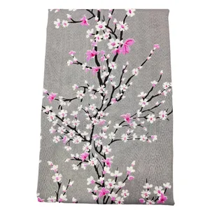 ملحفه مدل  شکوفه های گیلاس یک نفره سایز 140×200 سانتی متر