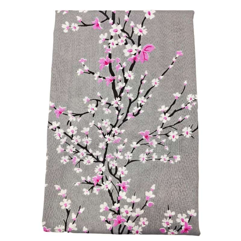 ملحفه مدل  شکوفه های گیلاس یک نفره سایز 140×200 سانتی متر