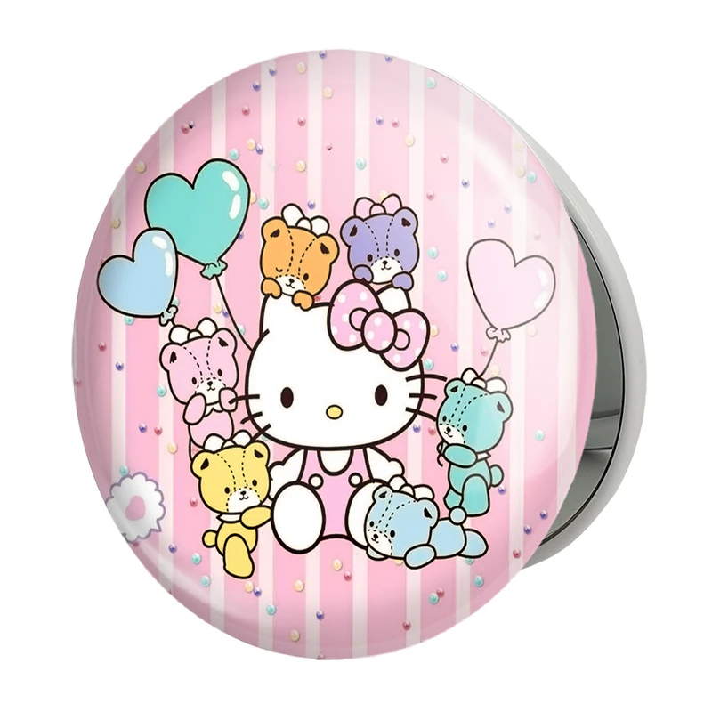 آینه جیبی خندالو طرح هلو کیتی مدل تاشو کد 24729 