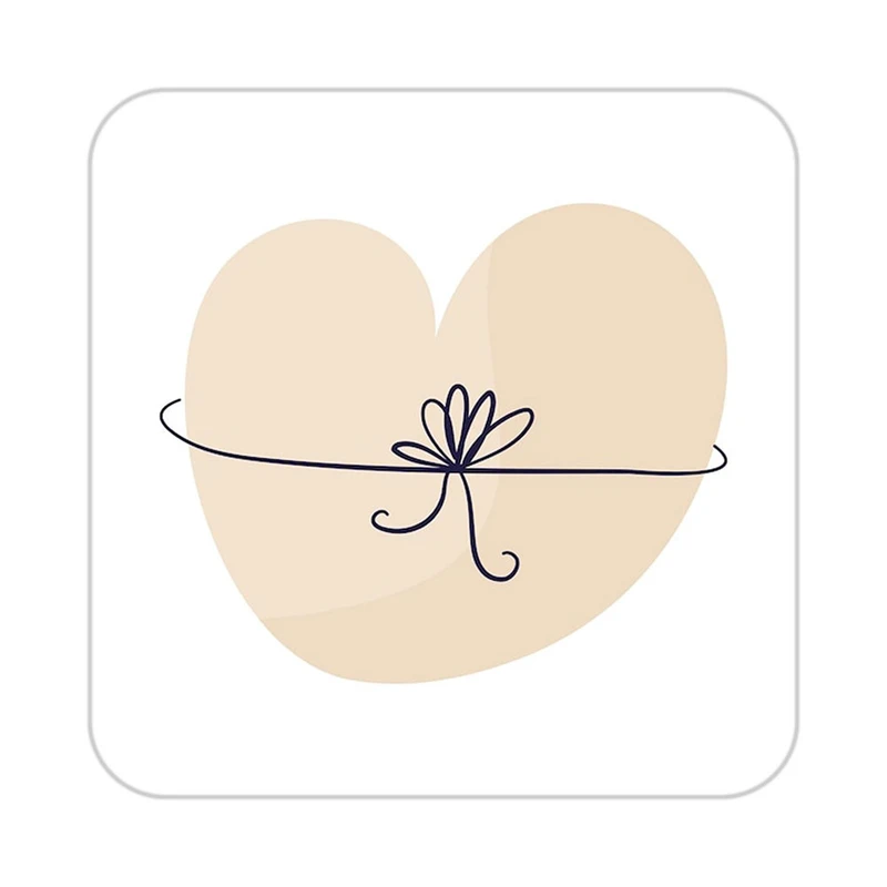 زیر لیوانی کاکتی طرح عاشقانه مدل mp38630