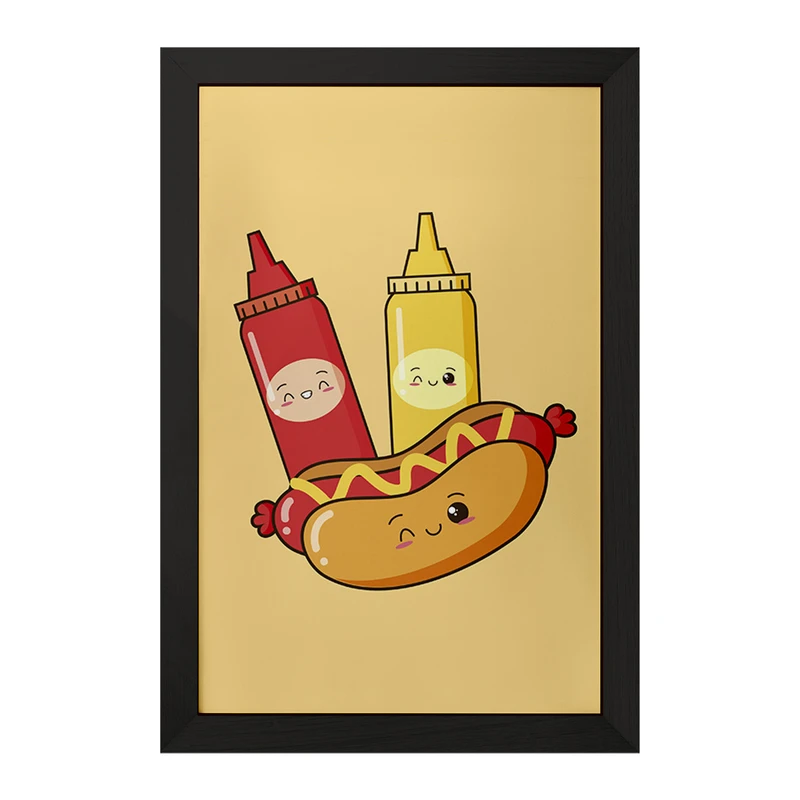 تابلو خندالو مدل فست فود (Fast Food) کد 36567