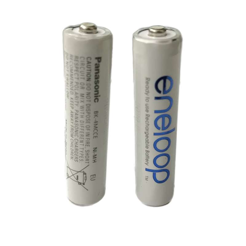 باتری نیم قلمی قابل شارژ پاناسونیک مدل eneloop/BK-4MCCE(HR03) بسته 2 عددی باتری نیم قلمی قابل شارژ پاناسونیک مدل eneloop/BK-4MCCE(HR03) بسته 2 عددی