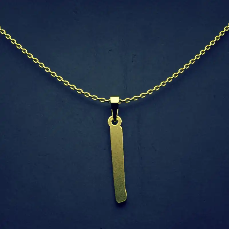 گردنبند طلا 18 عیار زنانه مدوپد مدل حرف I کد H3-1-1217