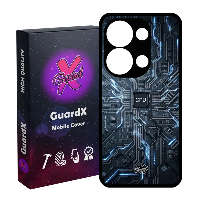 کاور گارد ایکس طرح CPU مناسب برای گوشی موبایل شیائومی Redmi Note 13 Pro 4G / Poco M6 Pro 4G