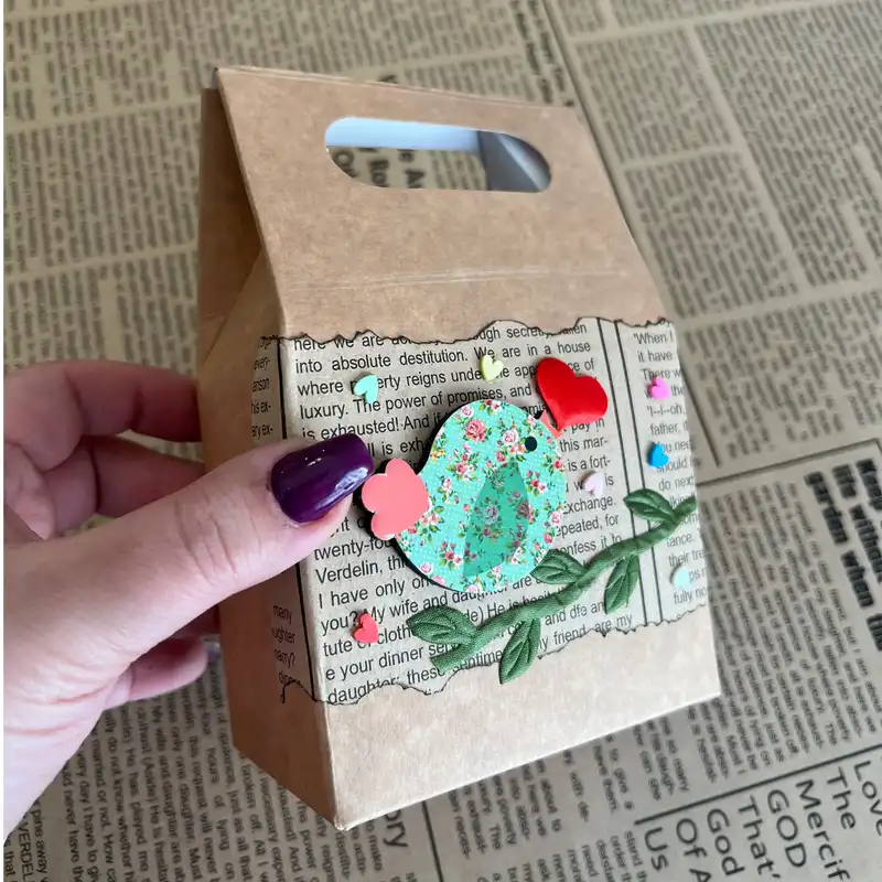 پاکت هدیه مدل پرنده خوشبختی کد 10.15