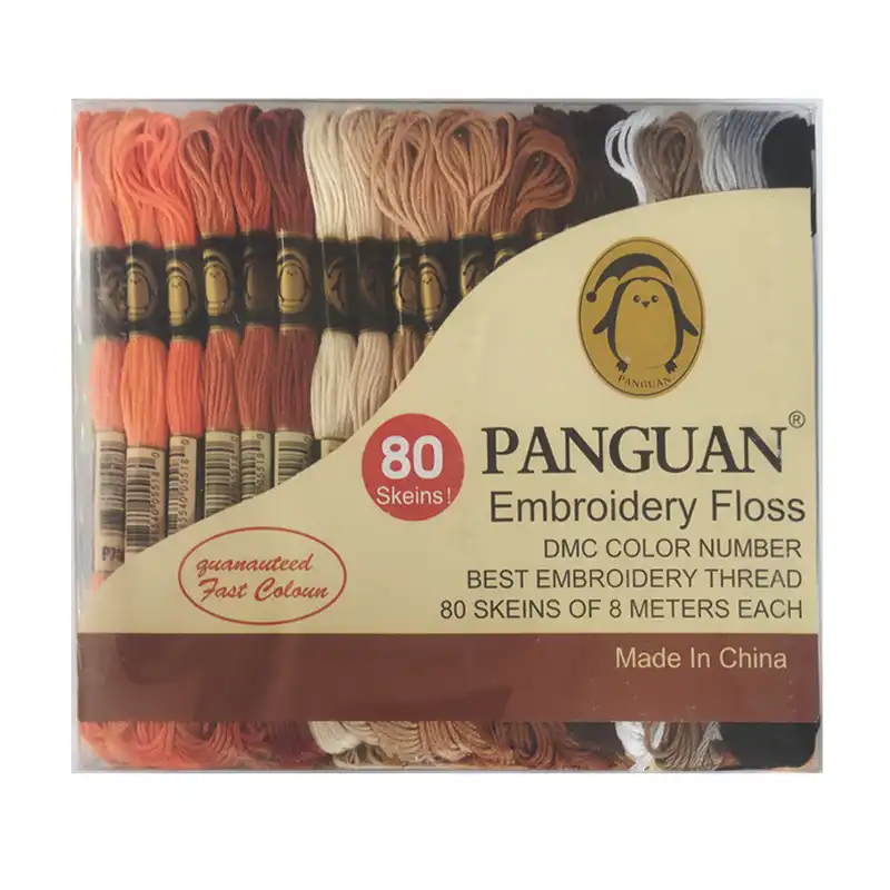 نخ گلدوزی پنگوئن مدل دمسه کد 80MA مجموعه 80 عددی