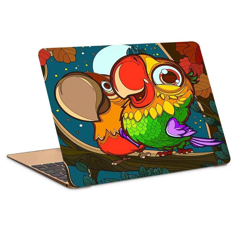 استیکر لپ تاپ طرح طوطی مناسب برای لپ تاپ 15.6 اینچ