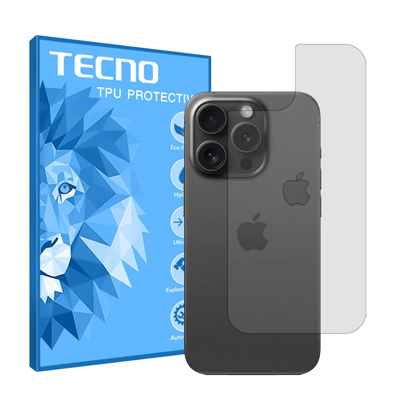 محافظ پشت گوشی شفاف تکنو مدل HyGEL مناسب برای گوشی موبایل اپل iPhone 15 Pro Max
