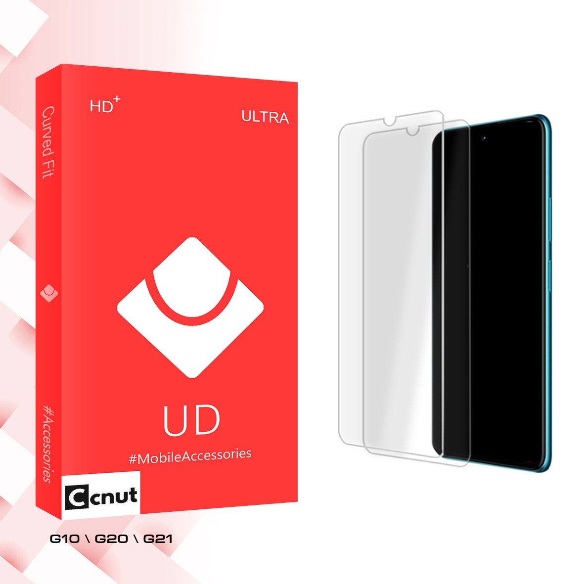 محافظ صفحه نمایش شیشه ای کوکونات مدل UD Ultra MIX مناسب برای گوشی موبایل نوکیا G10  G20  G21 بسته دو عددی