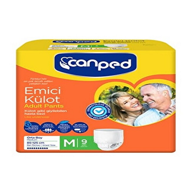 پوشک شورتی بزرگسال جان پد مدل emici سایز مدیوم بسته 9 عددی