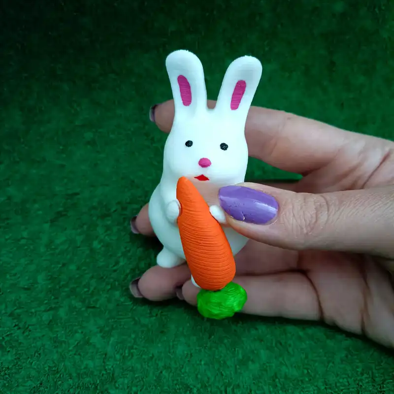 مجسمه طرح خرگوش و هویج مدل سال نو