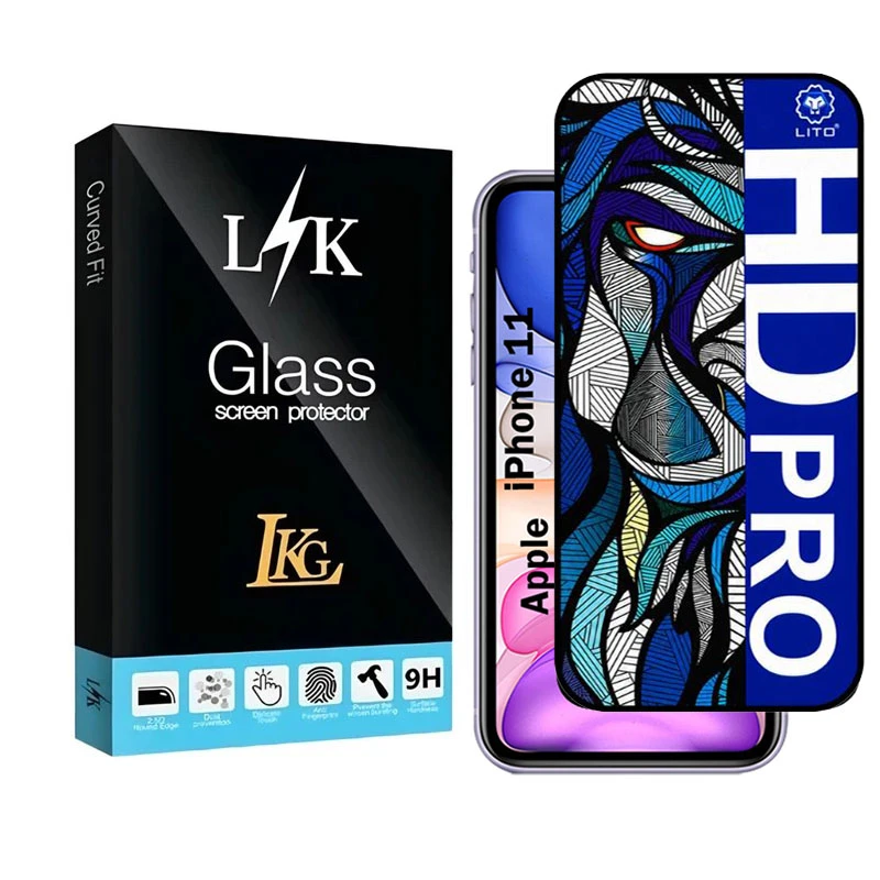 محافظ صفحه نمایش شیشه ای ال کا جی مدل LIHD-LK مناسب برای گوشی موبایل اپل iPhone 11