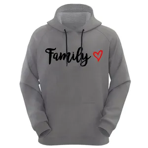 هودی زنانه مدل  FAMILY کد D01 رنگ طوسی