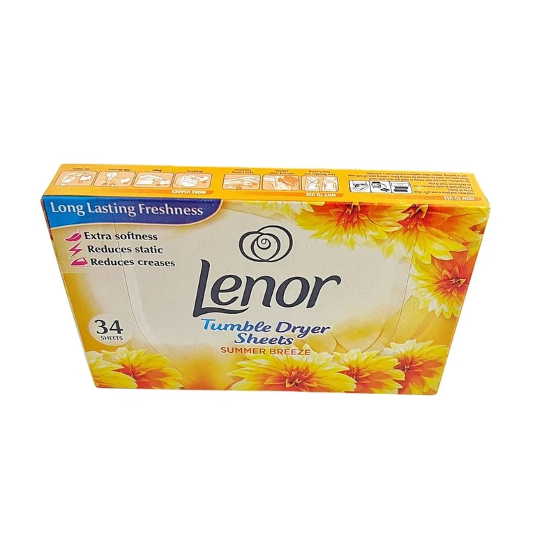 دستمال خوشبو کننده لباس لنور مدل SUMMER BREEZE بسته 34 عددی