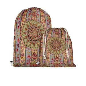 نظم دهنده سفری مدوپد طرح قالی قم محرمات ترنجی مدل C-Ghom144 بسته 2 عددی