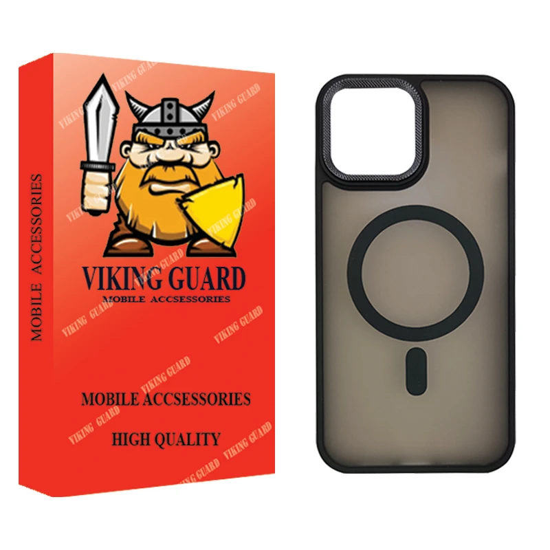 کاور وایکینگ گارد مدل قاب دور رنگی مگ سیف دار مناسب برای گوشی موبایل اپل iPhone 12 Pro 