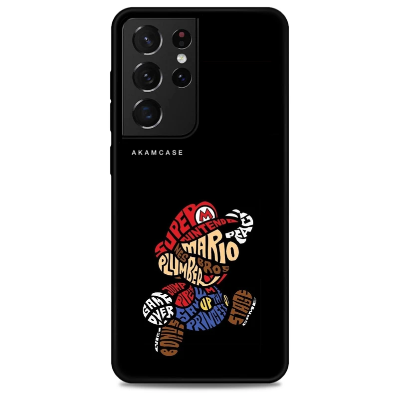 کاور آکام مدل AMC-WSGS21U-SUPER MARIO1 مناسب برای گوشی موبایل سامسونگ Galaxy S21 Ultra