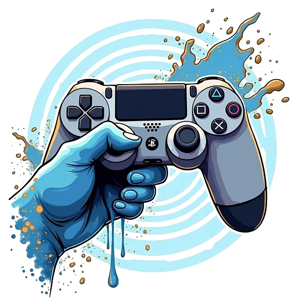    استیکر پارچه و لباس پاد آفرین طرح گیم گیمر کد 600