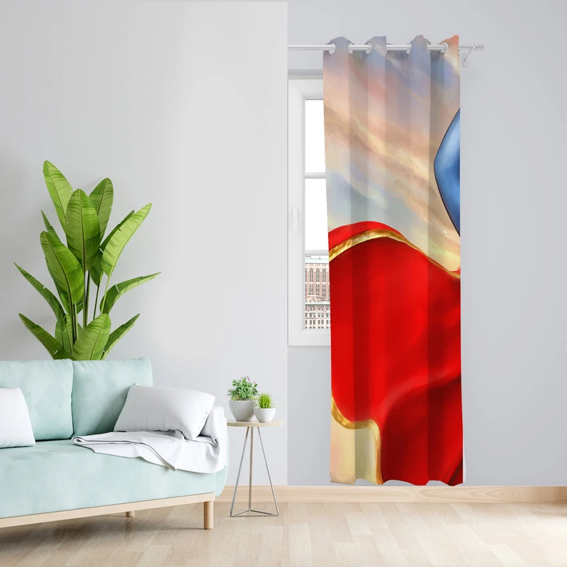 پرده مدل مخمل پانچی کد L 895 Z سایز 140x200 سانتی متر