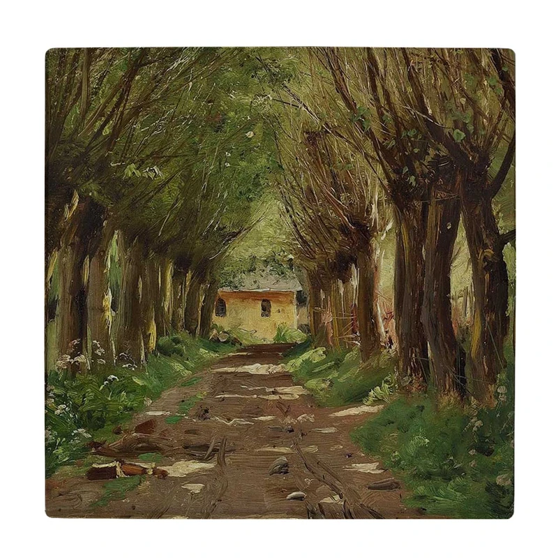  زیر لیوانی طرح نقاشی درختزار کد    3672561_1735