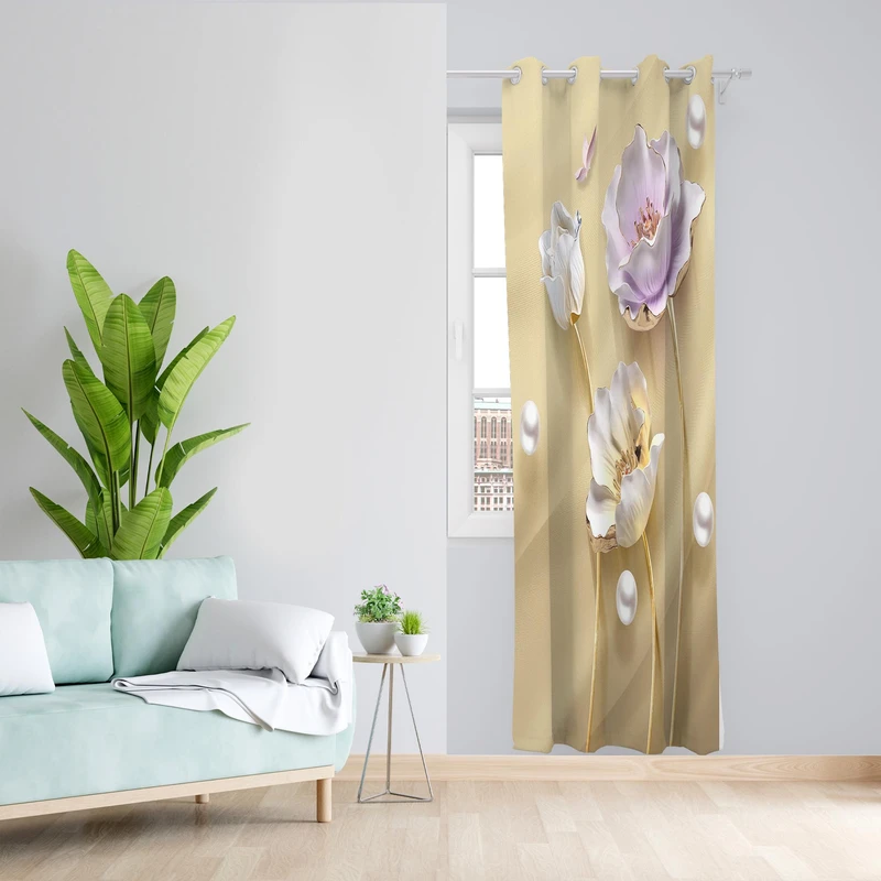 پرده مدل مخمل پانچی کد 1325 سایز 140x200 سانتی متر