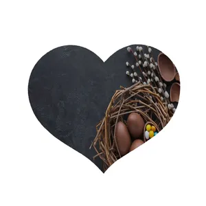 پادری مدل قلب طرح شکلات کد 8131 سایز 90 × 90 سانتی متر