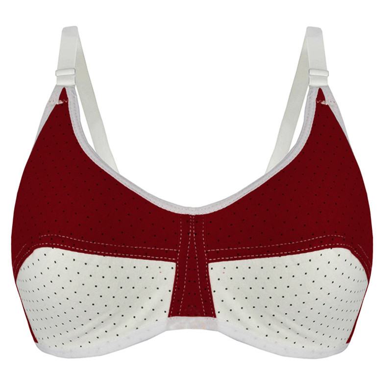 سوتین زنانه دکسونری مدل 340010418 نخی رنگ زرشکی