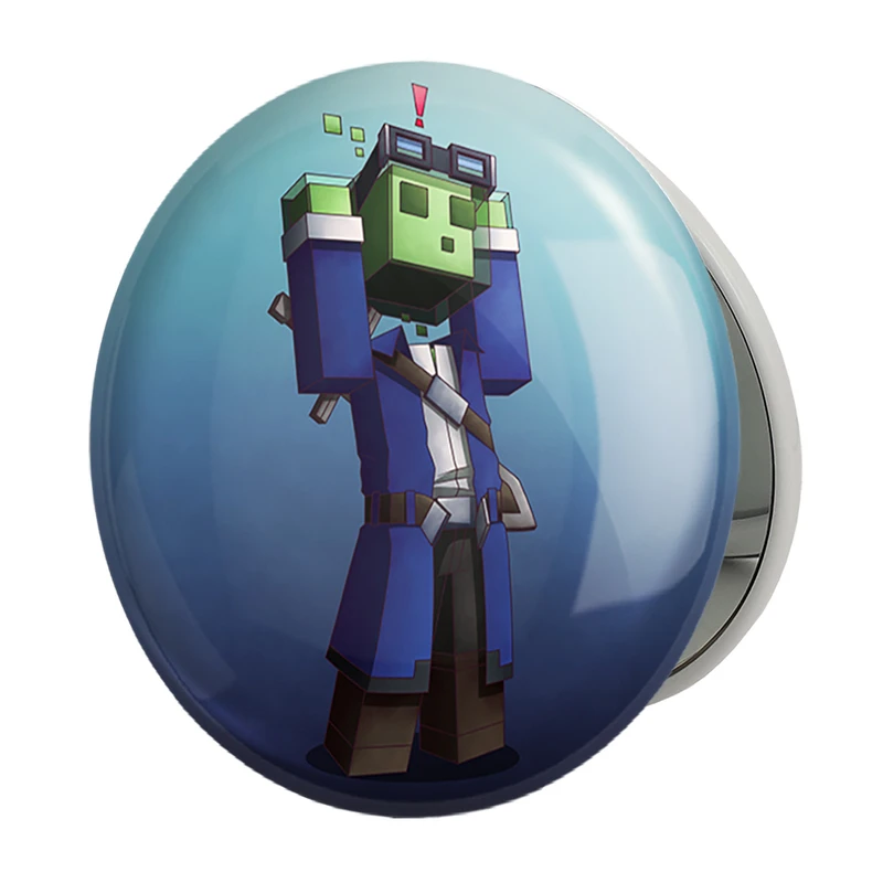 آینه جیبی خندالو طرح بازی ماینکرافت (Minecraft) مدل تاشو کد 36984