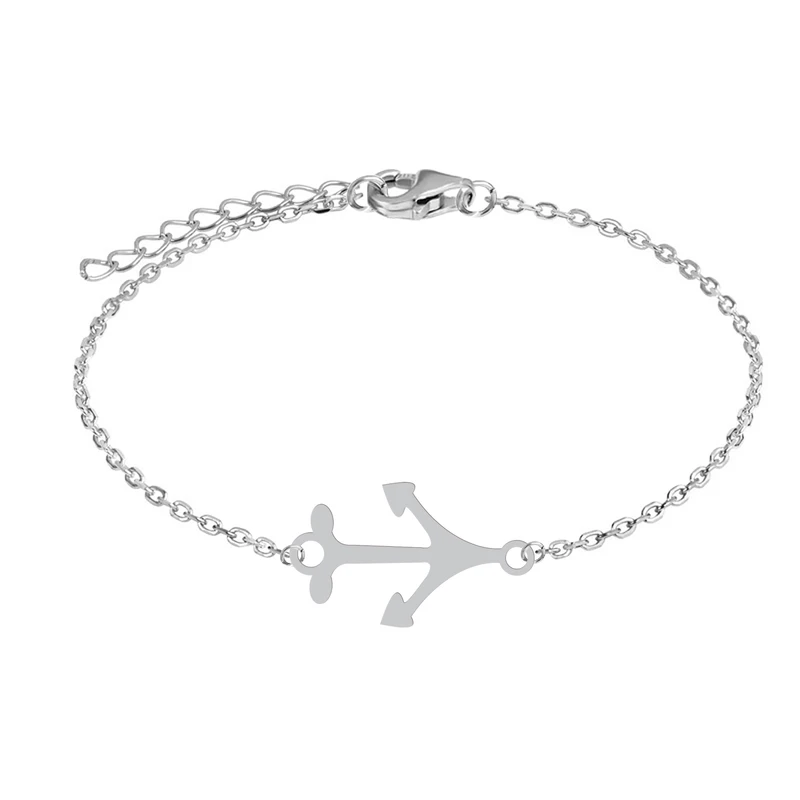 دستبند زنجیری زنانه هایکا مدل لنگر کد d.ha79