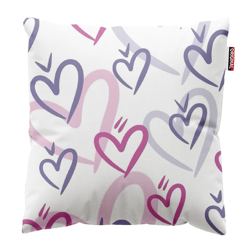   کوسن پاد آفرین طرح قلب سایز 30*30 سانتی متر کد 513