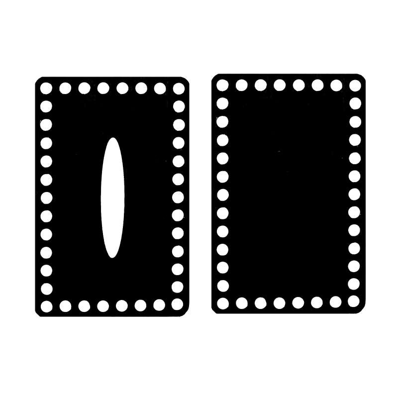 کفی تریکو بافی مدل مستطیل کد01 بسته 2 عددی