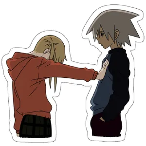 استیکر مدل Soul and Maka