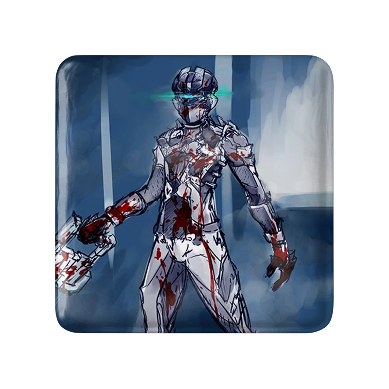 مگنت خندالو طرح بازی دد اسپیس (Dead Space) مدل مربعی کد 35049