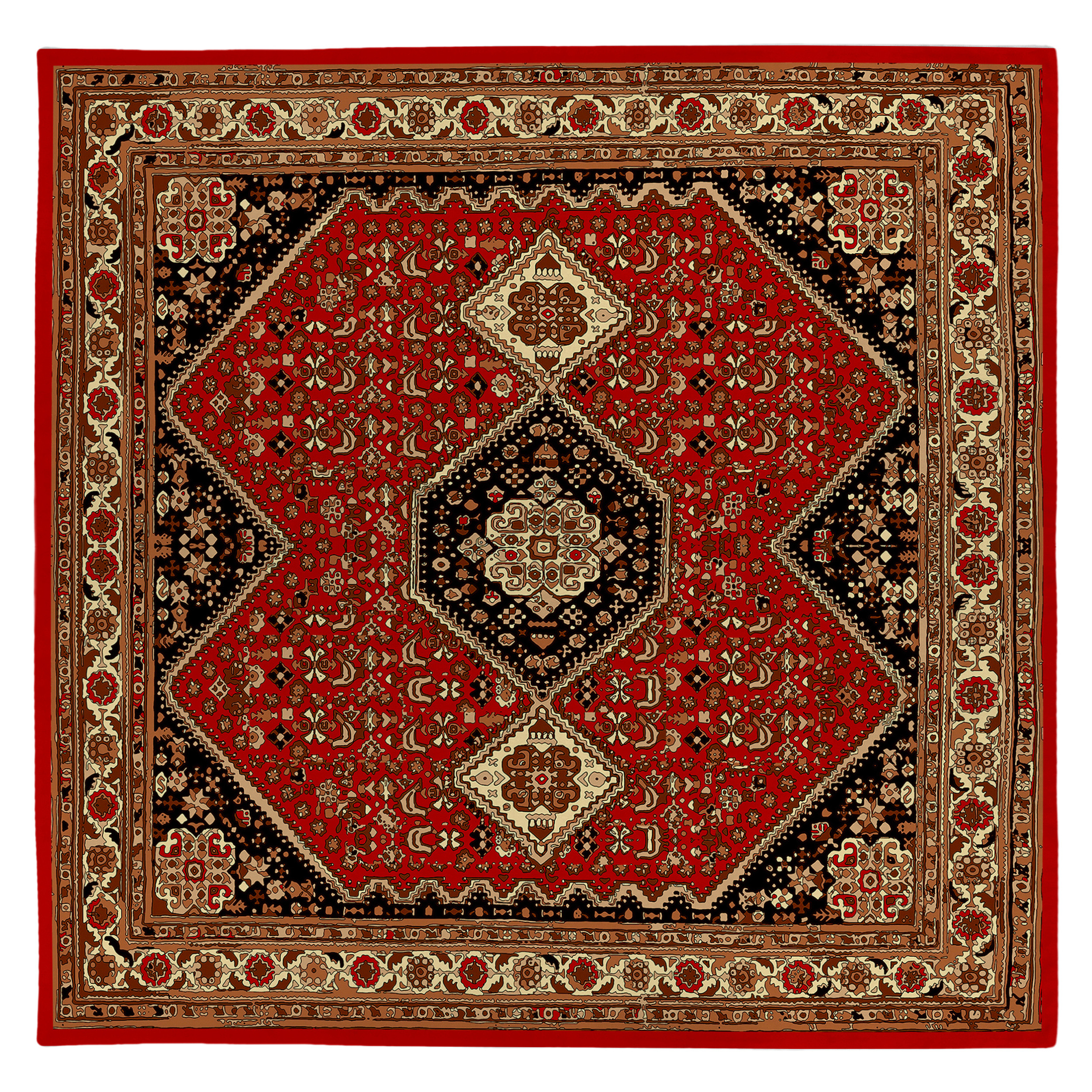 رومیزی طرح قالی کد 973