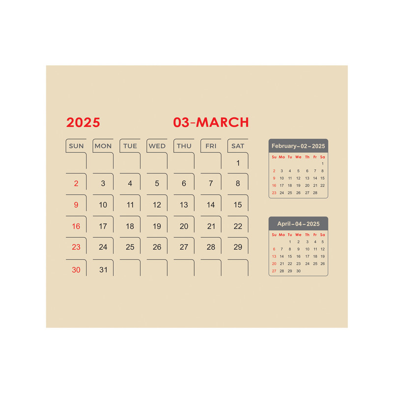 تقویم رومیزی سال 1404 پدیده نقش مدل کرافت