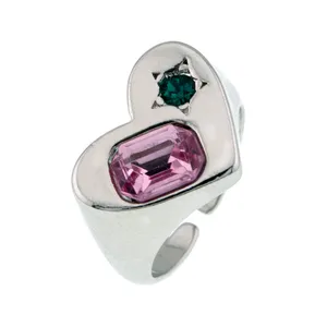 انگشتر زنانه برانت طرح قلب نگین دار